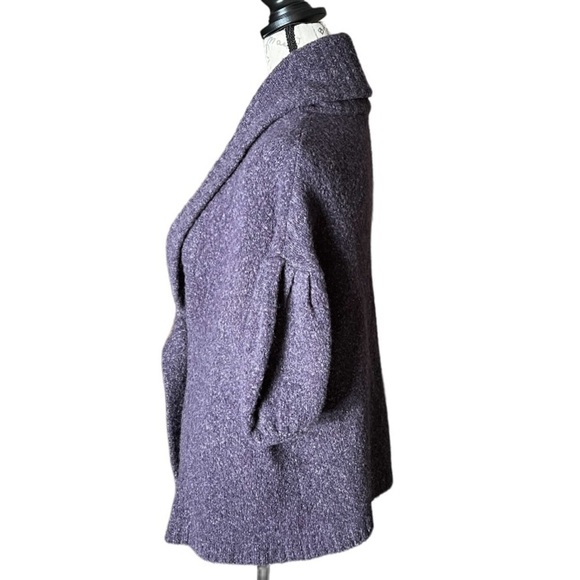 BCBG Maxazria Women's XLSmall Purple Wool Blend knit Cardigan Sweater - Picture 4 of 6